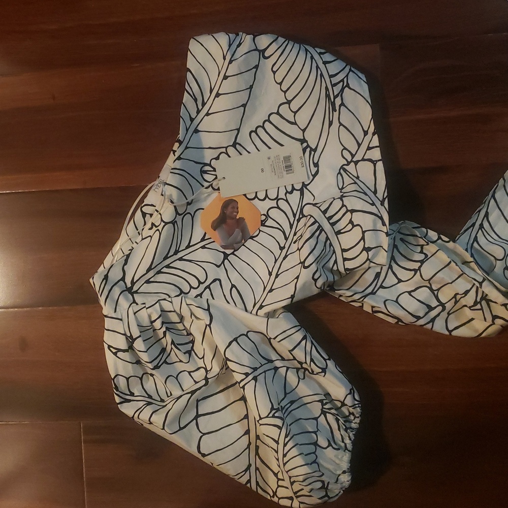 Fe Noel x Target Sketch Palm Lead Wrap Tie One Shoulder Top